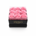Preserved Rose Gift | 9 Roses in a square box | Forever flowers