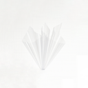 Clear Glassine floral wrapping sheet by ZESO Blooms — transparent glossy OPP film with subtle tint, ideal for minimalist bouquet layering.