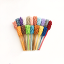 10 stems of naturally dried stone grass accent in soft grey tone for preserved bouquet and forever flower design by ZESO.