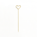 Large Heart-shaped Metal Gold Card Holder Stick by ZESO Crafts — elegant 33cm florist accessory for bouquets and events.
