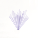 Lavender Mist color-tinted floral wrapping by ZESO Blooms — glossy transparent OPP film for elegant pastel bouquet presentation.