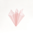 Lotus Pink tinted floral wrapping sheet by ZESO Blooms — semi-transparent waterproof jelly OPP film for romantic preserved flower bouquets.