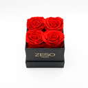 Forever Rose Gift | 4 Roses in a square box | Preserved flowers