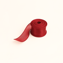 Wine Red mermaid-edge sheer ribbon by ZESO Blooms — elegant mesh ribbon with wavy edges ideal for romantic floral wrapping.