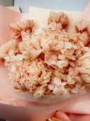 Preserved Flower Bouquets | Apricot-pink carnations | ZESO Blooms™