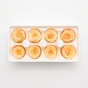 8 preserved yellow roses arranged in a gift box, real forever roses photographed in studio by ZESO Blooms™