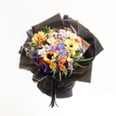 Black Gold-edged Jelly Floral Wrapping Paper applied to preserved bouquet
