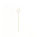 Small Circle Metal Gold Card Holder Stick by ZESO Crafts — minimalist gold design for floral cards and tabletop styling.
