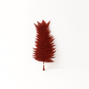 10 dried coral fern leaves with branching structure, natural beige-green tone for forever flower arrangements by ZESO Floral Supplies.