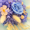 Close-up of Capricorn forever flower bouquet showing natural floral textures by ZESO Blooms