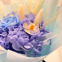 Artisan detail of Capricorn forever flower bouquet crafted with real preserved flowers by ZESO Blooms