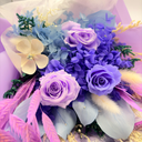 Detail view of Leo forever flower bouquet handcrafted by ZESO Blooms