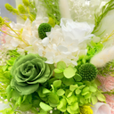 Detail view of Libra forever flower bouquet handcrafted by ZESO Blooms