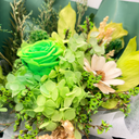 Detail view of Lunar forever flower bouquet handcrafted by ZESO Blooms