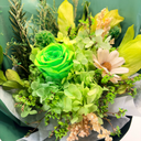 Close-up of Lunar forever flower bouquet showing natural floral textures by ZESO Blooms