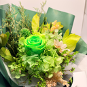 Artisan detail of Lunar forever flower bouquet crafted with real preserved flowers by ZESO Blooms