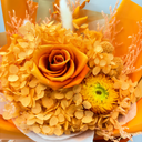 Detail view of Pisces forever flower bouquet handcrafted by ZESO Blooms