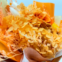 Artisan detail of Pisces forever flower bouquet crafted with real preserved flowers by ZESO Blooms