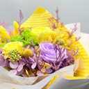 Artisan detail of Sagittarius forever flower bouquet crafted with real preserved flowers by ZESO Blooms