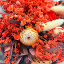 Close-up of Scorpio forever flower bouquet showing natural floral textures by ZESO Blooms