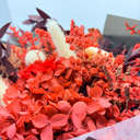 Artisan detail of Scorpio forever flower bouquet crafted with real preserved flowers by ZESO Blooms