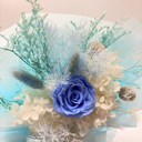 Detail view of Taurus forever flower bouquet handcrafted by ZESO Blooms