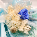 Close-up of Taurus forever flower bouquet showing natural floral textures by ZESO Blooms