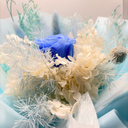 Artisan detail of Taurus forever flower bouquet crafted with real preserved flowers by ZESO Blooms