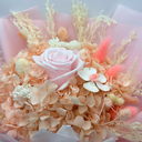 Close-up of Virgo forever flower bouquet showing natural floral textures by ZESO Blooms
