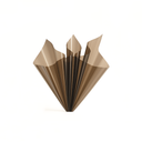 Mocha Brown tinted floral wrapping paper by ZESO Blooms — soft transparent jelly OPP sheet for bouquet layering and elegant wrapping design.