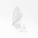 Pearl White crystal butterfly floral wrapping sheet by ZESO Blooms — semi-transparent embossed OPP film for sophisticated bouquet wrapping.