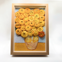 Preserved flower frame art made with real preserved and dried flowers, handcrafted floral wall frame by ZESO Blooms™