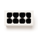 Elegant black preserved rose blooms by ZESO Blooms – box of 8 genuine roses for creative floral design, everlasting gifts, and modern interior styling.