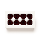 Box of 8 burgundy preserved rose heads by ZESO Blooms — real roses with deep romantic tones for DIY floral arrangements and luxury home décor.