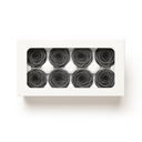 Smoky grey preserved rose blooms from ZESO Blooms – 8 real roses with elegant muted tones, perfect for modern floral arrangements and DIY preserved bouquets.