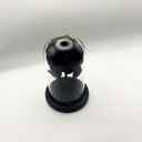 Black single preserved rose showcased under glass dome, elegant everlasting rose by ZESO Blooms