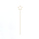 Large Star-shaped Metal Gold Card Holder Stick by ZESO Crafts — decorative floral accessory in electroplated gold finish.
